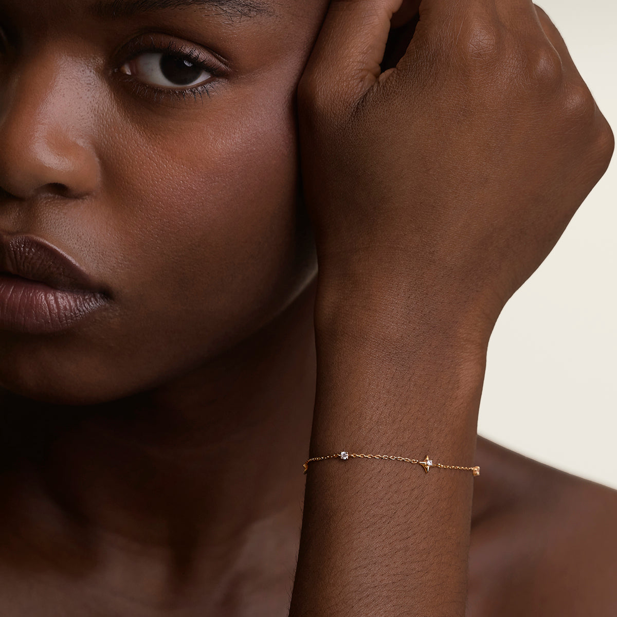 Cosmic Star Charm Bracelet in Gold-Astrid &amp; Miyu