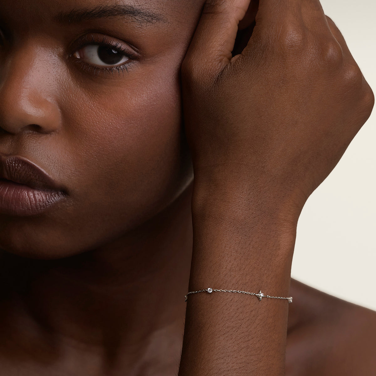 Cosmic Star Charm Bracelet in Silver-Astrid &amp; Miyu