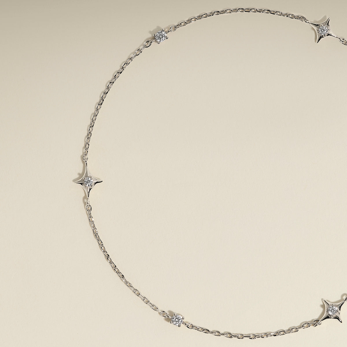 Cosmic Star Charm Bracelet in Silver-Astrid &amp; Miyu