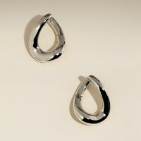 Molten Large Hoops in Silver-Astrid &amp; Miyu