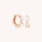 18k Rose Gold Plated Jewellery - Crystal Pear Huggies in Rose Gold - Huggies - Astrid &amp; Miyu
