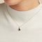 18k Gold Plated Jewellery - Pear Pendant Necklace in Gold - Pendant Necklace - Astrid &amp; Miyu