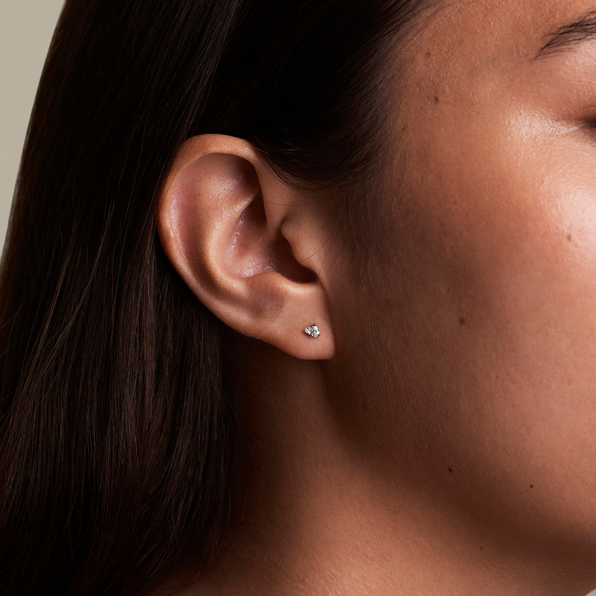 Pear Cluster Stud Earrings in Silver-Astrid &amp; Miyu
