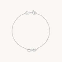 Bracelets - Infinite Charm Bracelet in Solid White Gold - Charm Bracelet - Astrid &amp; Miyu