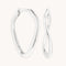 Bridal Jewellery - Infinite Hoops in Solid White Gold - Hoop Earrings - Astrid &amp; Miyu