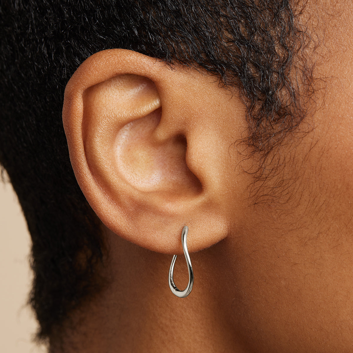 Bridal Jewellery - Infinite Hoops in Solid White Gold - Hoop Earrings - Astrid &amp; Miyu