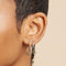 April White Topaz - Infinite Topaz Pavé Hoops in Solid White Gold - Hoop Earrings - Astrid &amp; Miyu