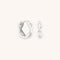 Earrings - Infinite Huggies in Solid White Gold - Huggies - Astrid &amp; Miyu