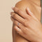 Graduation Gifts - Signet Ring in Solid White Gold - Signet Ring - Astrid &amp; Miyu