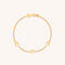 18k Gold Plated Jewellery - Heart Charm Bracelet in Gold - Charm Bracelets - Astrid &amp; Miyu
