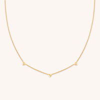 18k Gold Plated Jewellery - Heart Charm Necklace in Gold - Charm Necklaces - Astrid &amp; Miyu