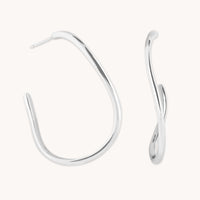 Earrings - Infinite Hoops in Silver - Hoop Earrings - Astrid &amp; Miyu