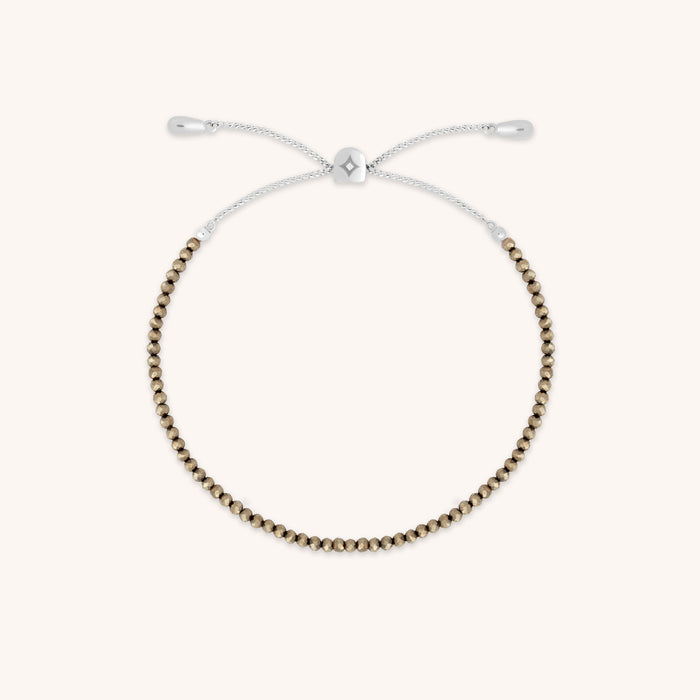 Ironstone Gemstone Bracelet in 9k White Gold-Astrid &amp; Miyu