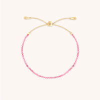Tourmaline October Beaded Bracelet in Solid Gold-Astrid &amp; Miyu
