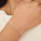 Bracelets - Moonstone Gemstone Bracelet in 9k White Gold - Beaded Bracelet - Astrid &amp; Miyu