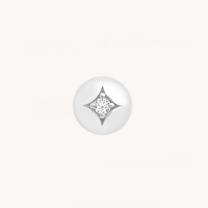 A&M Junior Collection - Cosmic Click Charm in 9k White Gold - Click Charm - Astrid &amp; Miyu