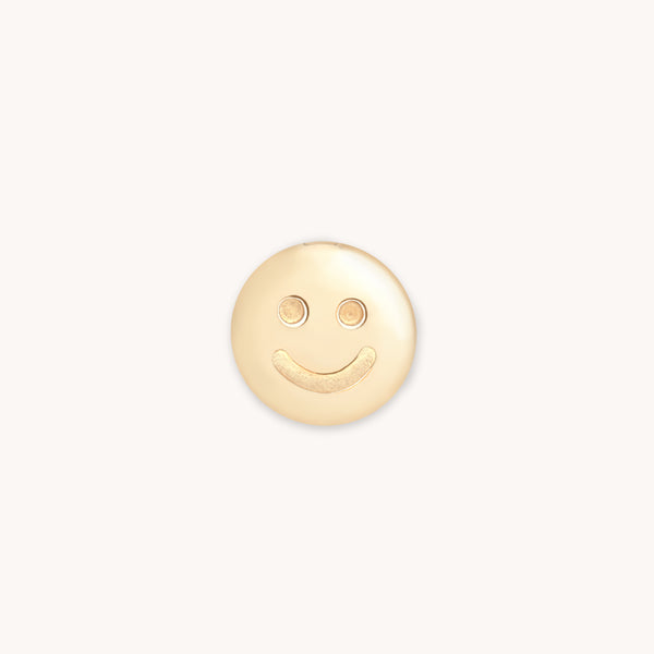 A&M Junior Collection - Smiley Click Charm in 9k Gold - Click Charm - Astrid &amp; Miyu
