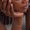 Lab-Grown Gemstones - Emerald Baguette Band Ring in Solid Gold - Band Rings - Astrid &amp; Miyu