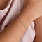 Bracelets - Emerald Charm Bracelet in Solid White Gold - Charm Bracelets - Astrid &amp; Miyu