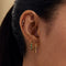 Earrings - Ridged Hoops in Solid Gold - Hoop Earrings - Astrid &amp; Miyu