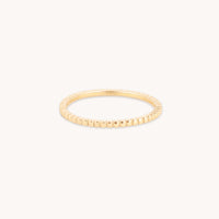 Rings - Ridged Band Ring in Solid Gold - Band Rings - Astrid &amp; Miyu