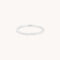 Rings - Ridged Band Ring in Solid White Gold - Band Rings - Astrid &amp; Miyu