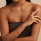 18k Gold Plated Jewellery - Infinite Slim Chain Bracelet in Gold - Chain Bracelet - Astrid &amp; Miyu