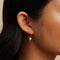 Earrings - Pearl Charm Huggies in Silver - Huggies - Astrid &amp; Miyu