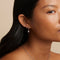 Earrings - Pearl Charm Huggies in Silver - Huggies - Astrid &amp; Miyu
