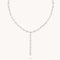 Charm Compatible Necklaces & Bracelets - Infinite Pearl Bold Lariat Necklace in Silver - Lariat Necklace - Astrid &amp; Miyu