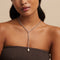 Charm Compatible Necklaces & Bracelets - Infinite Pearl Bold Lariat Necklace in Silver - Lariat Necklace - Astrid &amp; Miyu