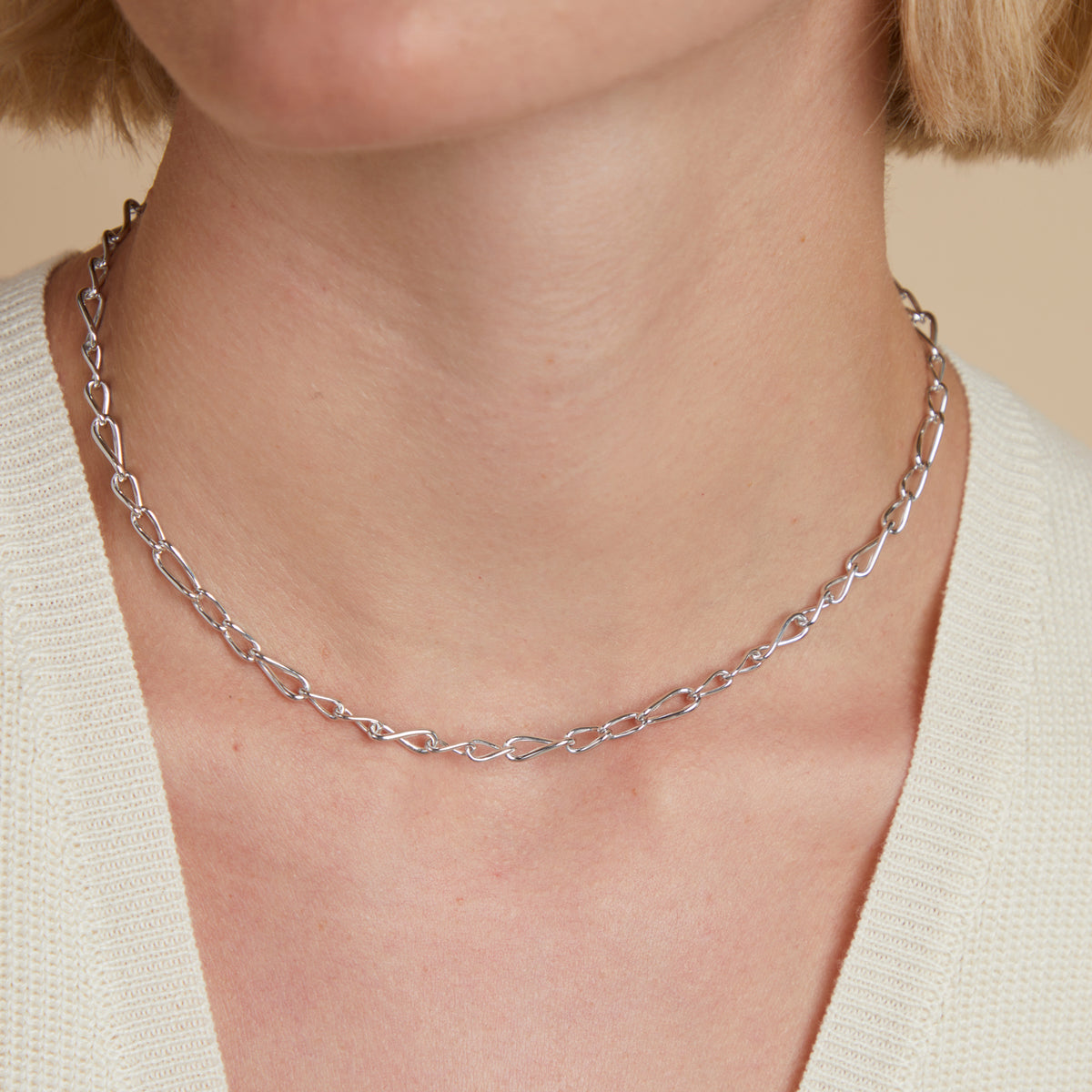 Charm Compatible Necklaces & Bracelets - Infinite Slim Chain Necklace in Silver - Chain Necklace - Astrid &amp; Miyu