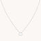 Gemstone Necklaces - Mother of Pearl Pendant Necklace in Silver - Pendant Necklace - Astrid &amp; Miyu