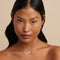 Gemstone Necklaces - Mother of Pearl Pendant Necklace in Silver - Pendant Necklace - Astrid &amp; Miyu