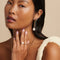 18k Gold Plated Jewellery - Mother of Pearl Cocktail Ring in Gold - Cocktail Rings - Astrid &amp; Miyu
