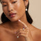 18k Gold Plated Jewellery - Mother of Pearl Cocktail Ring in Gold - Cocktail Rings - Astrid &amp; Miyu