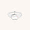 Cocktail Rings - Mother of Pearl Cocktail Ring in Silver - Cocktail Rings - Astrid &amp; Miyu