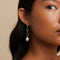 Earrings - Infinite Pearl Drop Studs in Silver - Stud Earrings - Astrid &amp; Miyu