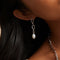 Earrings - Infinite Pearl Drop Studs in Silver - Stud Earrings - Astrid &amp; Miyu
