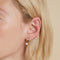 18k Gold Plated Jewellery - Pearl & Crystal Studs in Gold - Stud Earrings - Astrid &amp; Miyu