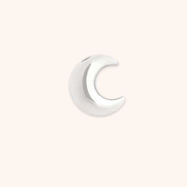 A&M Junior Collection - Moon Click Charm in 9k White Gold - Click Charm - Astrid &amp; Miyu