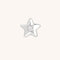 A&M Junior Collection - Star Click Charm in 9k White Gold - Click Charm - Astrid &amp; Miyu