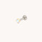 Moonstone Titanium Piercing Stud in Gold-Astrid &amp; Miyu