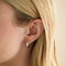 Conch Piercing Jewellery - Heart Titanium Piercing Stud in Platinum - Piercing Stud - Astrid &amp; Miyu