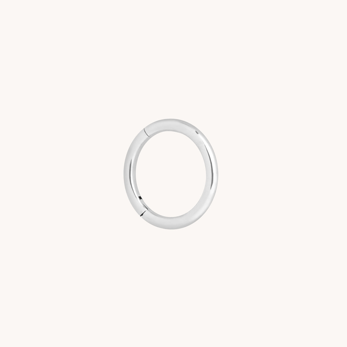 Daith Piercing Jewellery - Seamless Titanium Piercing Hoop in Platinum - Piercing Hoop - Astrid &amp; Miyu