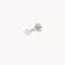 Crystal Star Titanium Piercing Stud in Platinum-Astrid &amp; Miyu