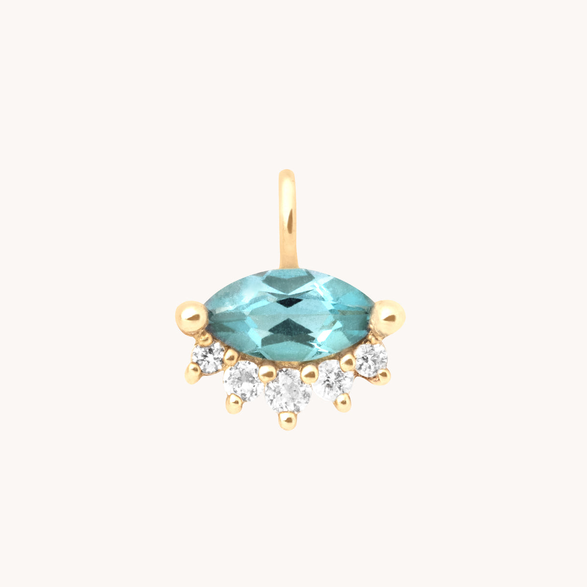 Motif Charms - Evil Eye Charm 9k Gold - Welding Charm - Astrid &amp; Miyu