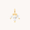 Motif Charms - White Topaz Marquise Charm in 9k Gold - Welding Charm - Astrid &amp; Miyu