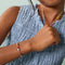 A&M Junior Collection - Junior Rainbow Gemstone Bracelet in 9k White Gold - Beaded Bracelet - Astrid &amp; Miyu