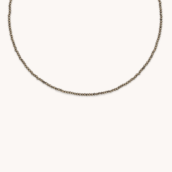 Beaded Jewellery - Ironstone Gemstone Necklace in 9k Gold - Beaded Necklace - Astrid &amp; Miyu